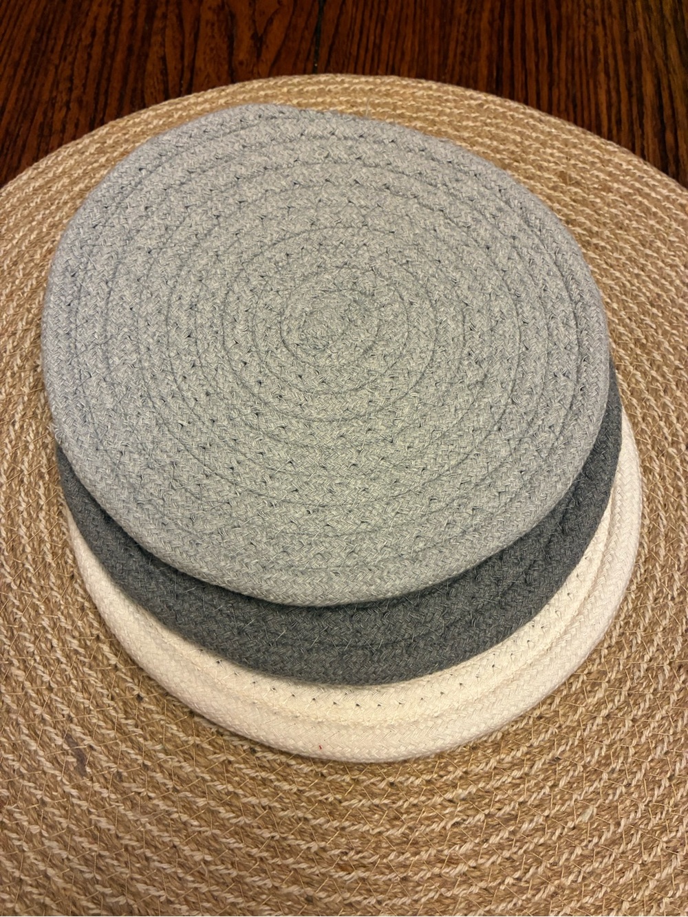 Trivets - Round Braided - Set of 3 NWOT!